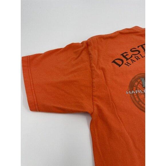Vintage 100th Anniversary Harley Davidson Orange RK Stratman T-shirt Men’s Large - Picture 4 of 14